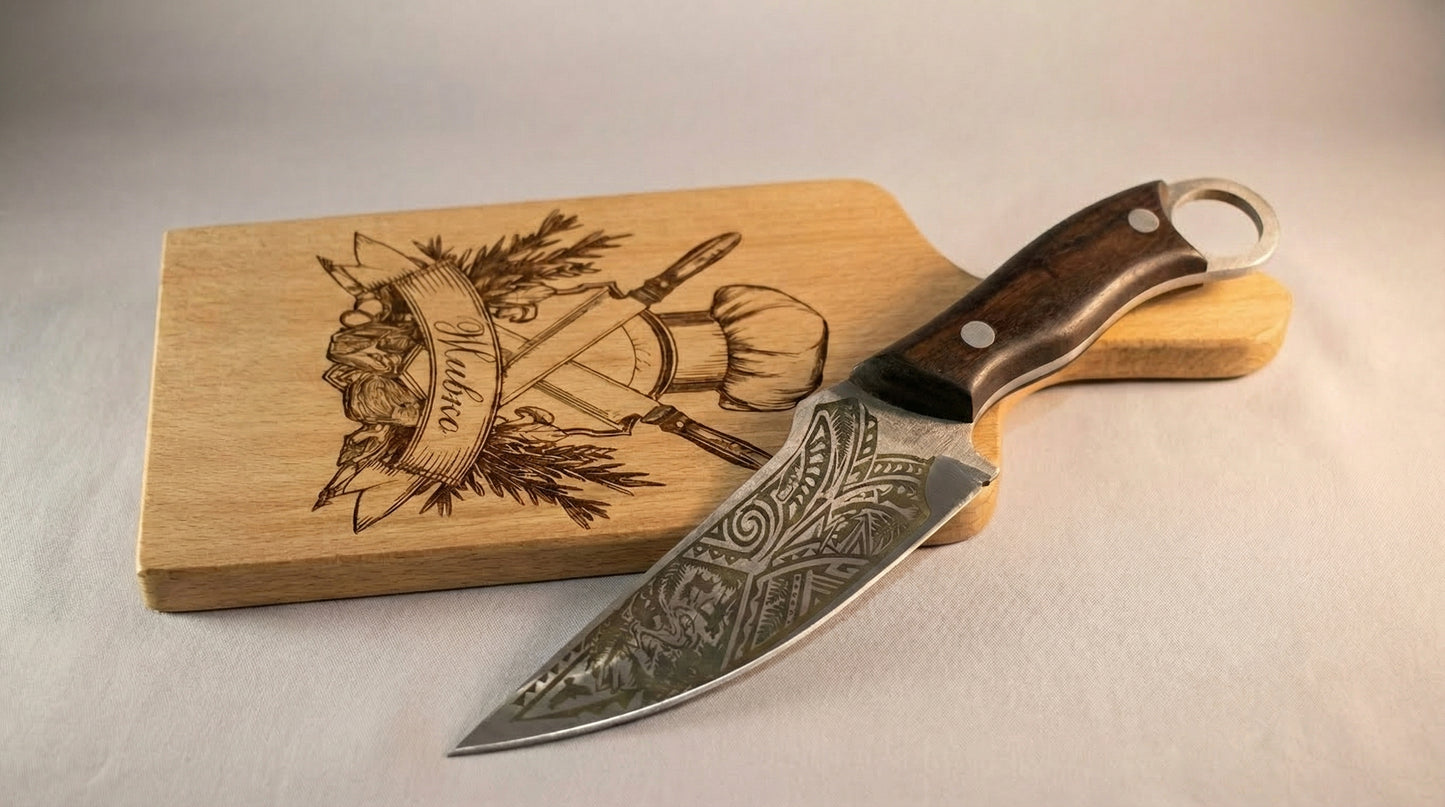 WildEdge – Гравиран нож от неръждаема стомана