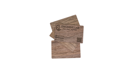 WoodLink: Стилна дървена NFC визитка с безконтактен чип (4 бр.)