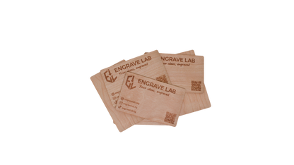 WoodLink: Стилна дървена NFC визитка с безконтактен чип (4 бр.)