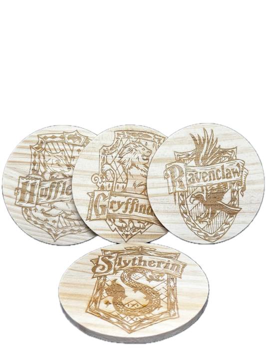 Комплект "4-те Дома на Хогуортс" - Пълна Колекция Подложки (4 бр.)