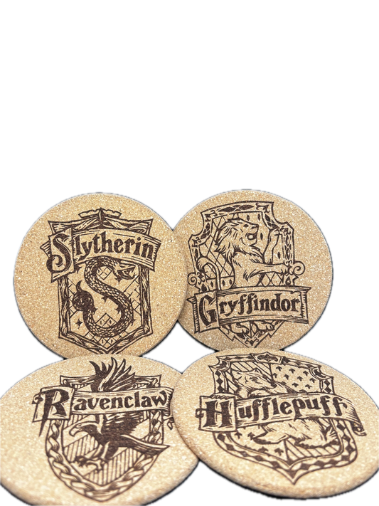 Комплект "4-те Дома на Хогуортс" - Пълна Колекция Подложки (4 бр.)